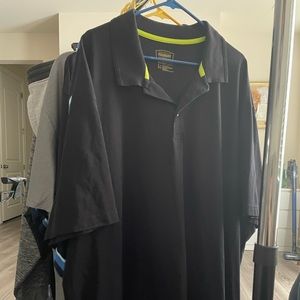 Big and Tall 4XLT Foundry Supply CO Men’s Black Polo. Gently Worn